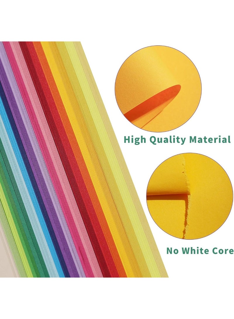 YelaJoy A4 Coloured Origami Paper 180 Sheets, 20 Bright Colors Folding Paper 80gsm Double-Sided Colorful DIY School Arts Crafts Projects Kids Adults - Image 3